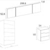 DORMITORIO REMIS CANNES 3 CAJONES MEDIDAS