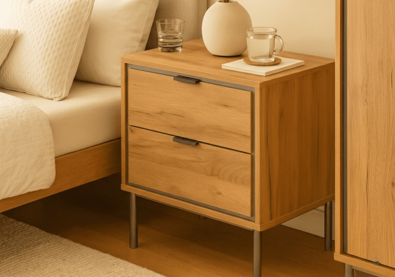 HV320 ASR MESITA 2 CAJONES SFORZA ROBLE NATURAL 2