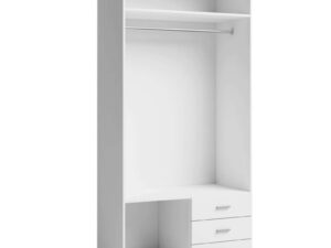 armario roma blanco 2 puertas 3 cajones 216x100x53 cm (5)