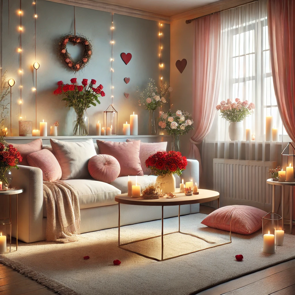 decoración romántica en el hogar