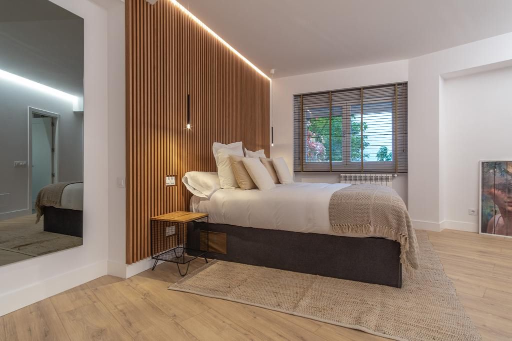 dormitorio de matrimonio minimalista
