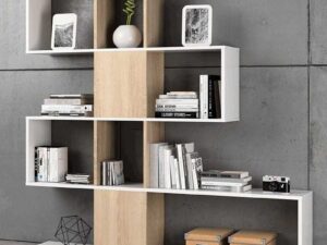 estanteria zig zag artik y roble canadian