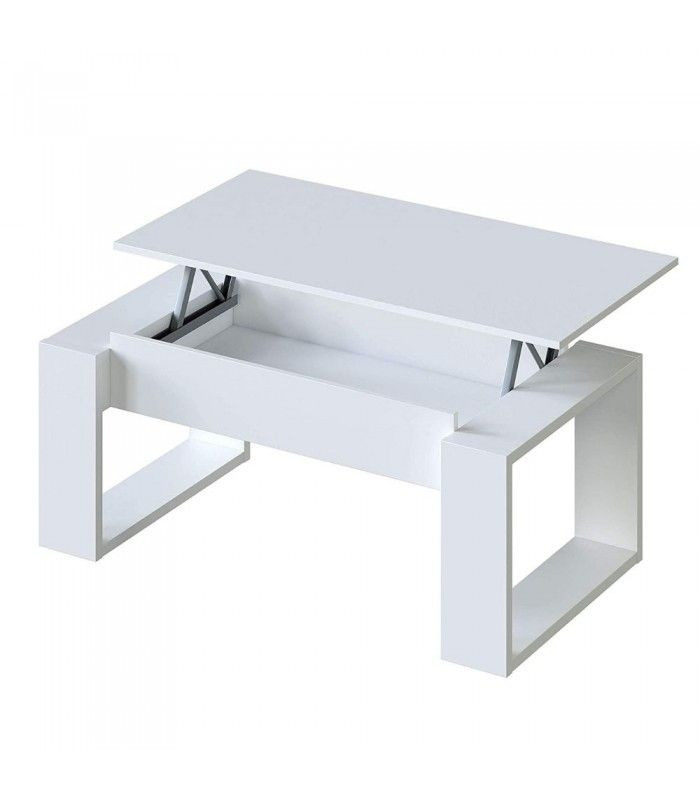 mesa centro elevable nova blanco artik