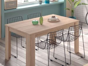 mesa de comedor o salon extensible roble canadian 140190x90x78cm